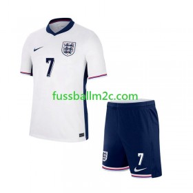 Fußballtrikots England SAKA 7 Kinder Heim Trikotsatz EURO 2024